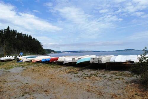 Small boat storage at the beach 